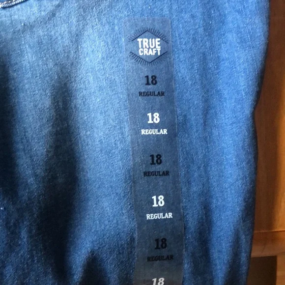 NWT True Craft Original Handcrafted Southern Design Jeans 18 curvy dark blue - Picture 4 of 12